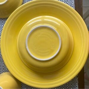 Fiesta Bright Yellow Ceramic place setting